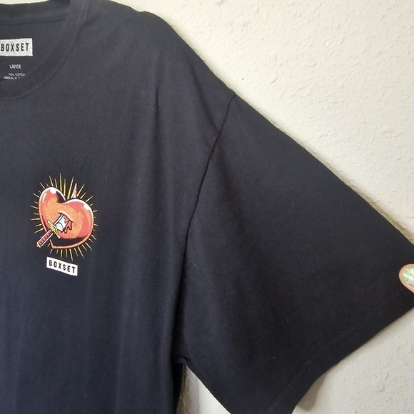 Boxset Mens Black Tee Shirt Large Bless Your Heart Graphic Cherub Angel Biker‎ - Picture 5 of 11